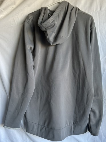 Under Armour Mens Concrete Gray Symbol Pullover Hoodie Sweatshirt Size XL Logo - Picture 2 of 4