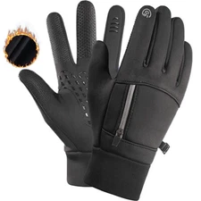 Winter Gloves Touchscreen Windproof Waterproof Gloves for Running Driving Hiking