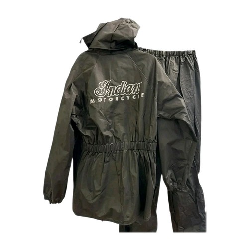 Indian Motorcycle Unisex Rain Suit XL Black Original Pkg. Gilroy CA