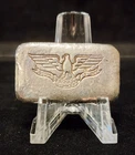 EXTREMELY RARE - W. H. Foster Type-2 1 oz Poured Silver Ingot Bar w/ Deak Perera