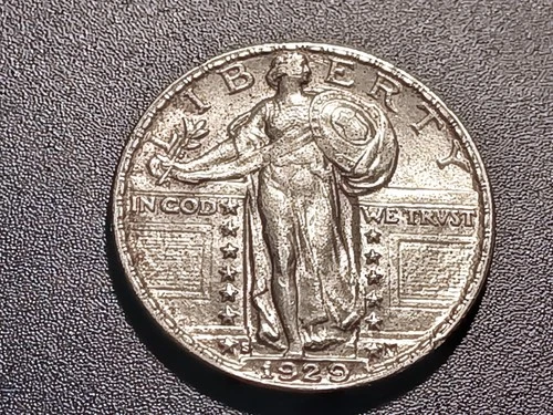Nice BU 1929-S Standing Liberty Quarter