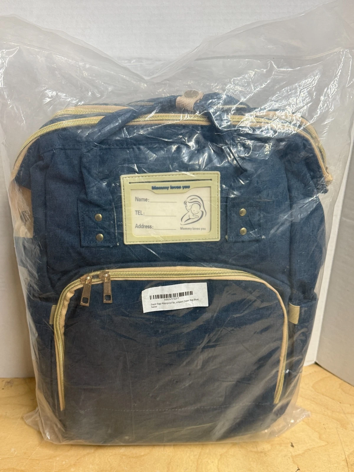 Baby Waterproof Diaper Bag & Travel Backpack W/Maternity Changing Pad | Sealed