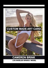 Cameron Brink L. A. Sparks / Model Custom Made ACEO Art Card Blank Back