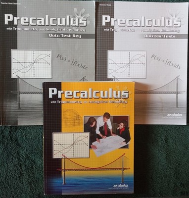 Abeka Precalculus 3 book kit