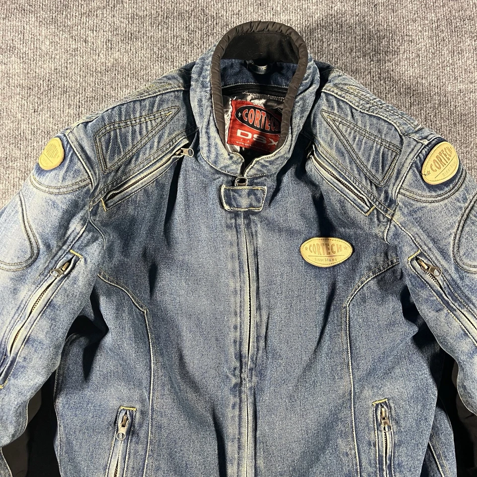 Chaqueta vaquera blindada para motocicleta Cortech Rider Blues DSX para hombre talla mediana 42 Foto 2 de 4