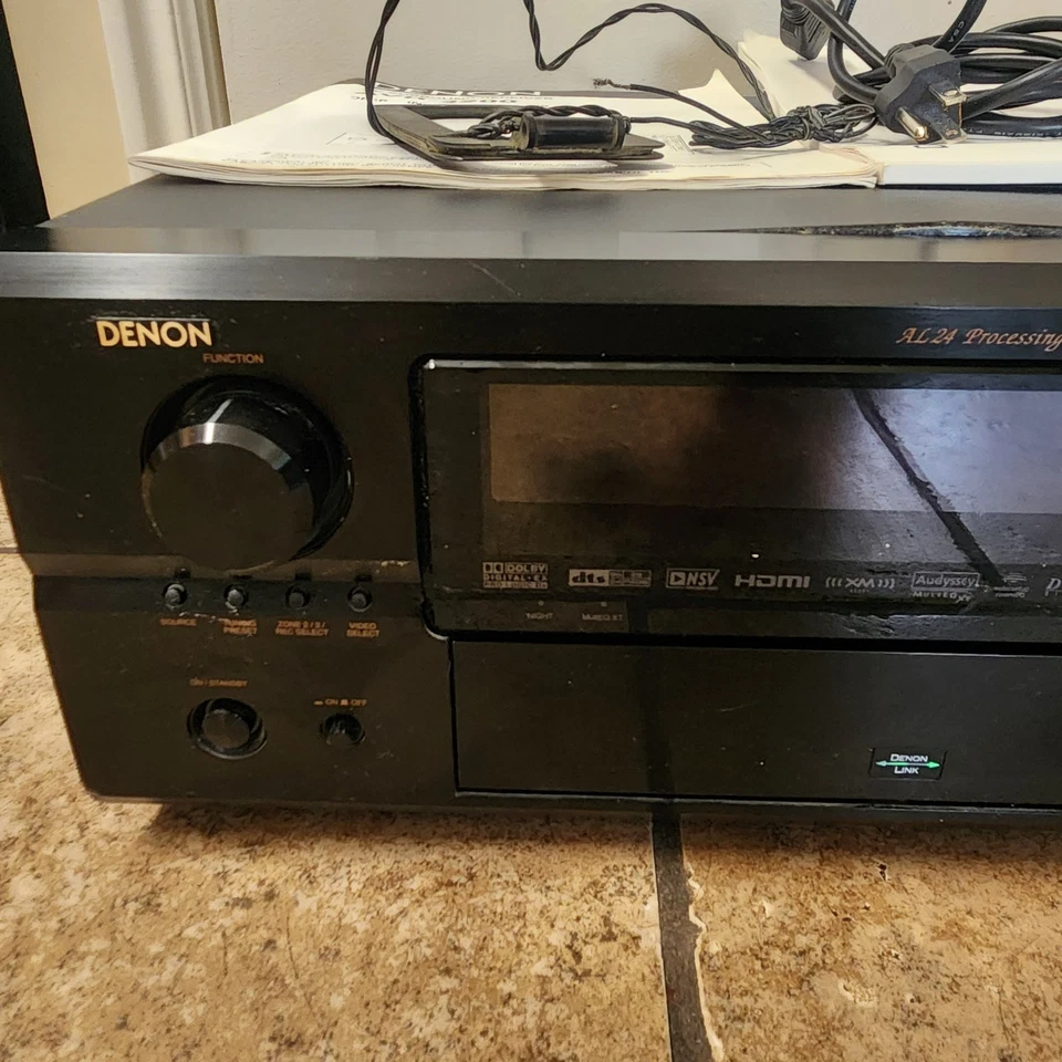 Denon AVR-3806 AL 24 Processing Plus HDMI AV Surround Sound Receiver 7.1 Channel - Image 2 of 4