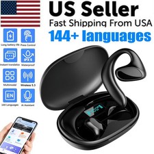 Smart Voice Translator Earbuds 144 Language Real-Time Two Way Translation Device