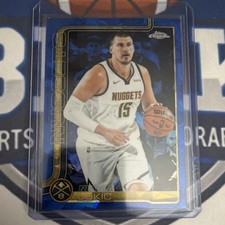 Topps 2025-26 Chrome Sapphire Nikola Jokić #25 Denver Nuggets NBA Card