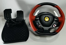 Thrustmaster Ferrari 458 Spider Racing Steering Wheel Pedals Xbox