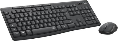 Logitech MK295 Kabelloses Tastatur Maus Set SilentTouch QWERTZ Schwarz