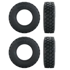 2/4 Pcs Rubber Tires Tyres Cover Replacement For Tamiya 1/14 Tractor RC Truck A