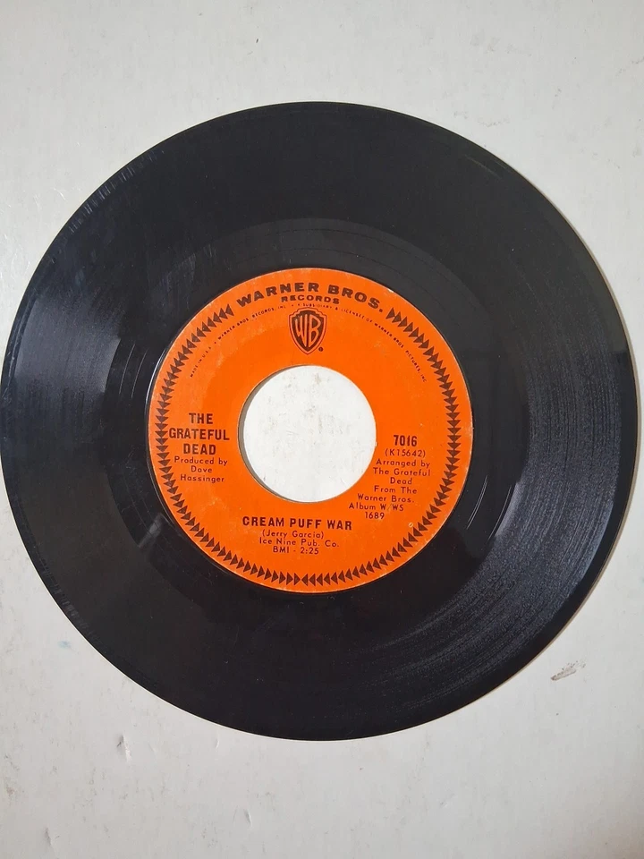 45 RPM Vinyl Record The Grateful Dead The Golden Road/Cream Puff War VG Foto 3 de 4