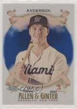 2021 Topps Allen & Ginter Chrome Blue Refractor 44/150 Brian Anderson #199 4l8