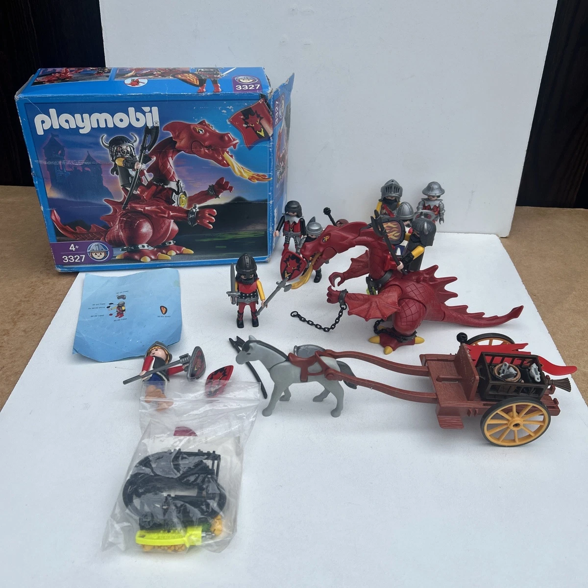 Le dragon Rouge - Playmobil Chevaliers 3327-B - Prix & Rareté