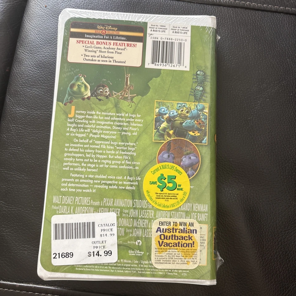 A Bugs Life (VHS, 2000, Gold Collection Edition) - Image 4 of 4