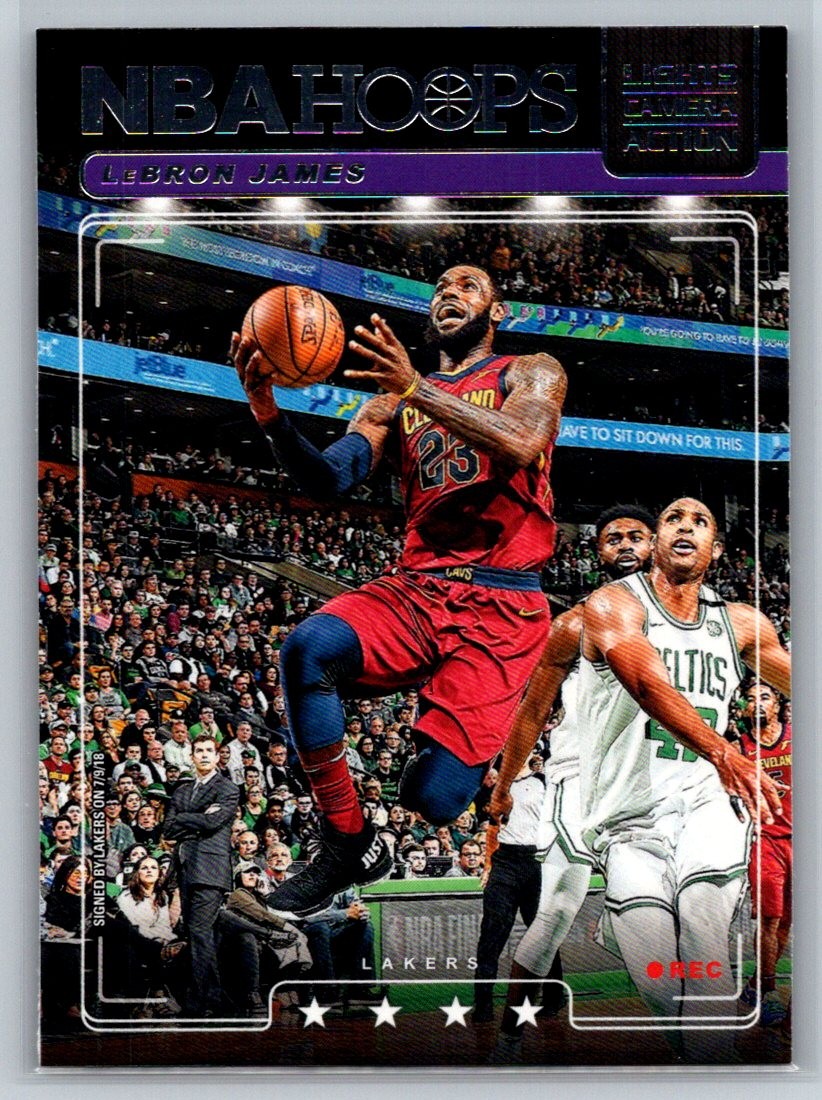 2018-19 Hoops #LCA-2 LeBron James Lights Camera Action