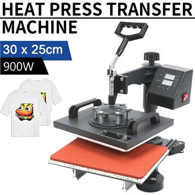 Hitzepresse Heat Press Heißpresse T-Shirtpresse 25x30cm Transferpresse Maschine - Bild 1 von 4