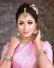 Indian Women's Jaccquard Saree With Unstitched Blouse Festive Party Wear Sari