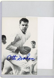 Otto Graham Signed Radnor Graphic Arts 90 Card JSA Football Hall of Fame