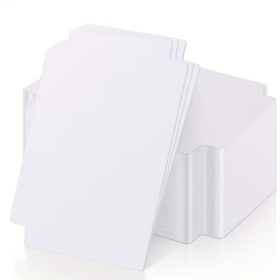 Sammelkartenteiler 30 pro Packung, weiß, beschreibbar
