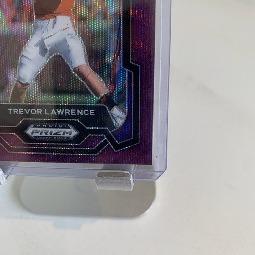 2024 Panini Prizm Draft Picks #62 TREVOR LAWRENCE Purple Wave Prizm Clemson - Picture 6 of 6