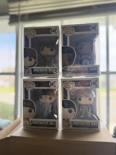 Funko Stranger Things Ghostbuster Mike #546 Lucas #548 Dustin #549 Will #547