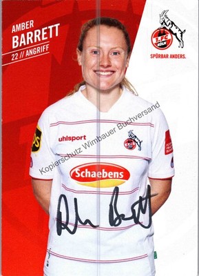 Original Autogramm Amber Barrett 1. FC Köln /// Autograph signiert signed 320030