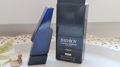 Parfum Miniatur Carolina Herrera, Bad Boy Cobalt Elixir, 8 ml EdP Elixir & Box