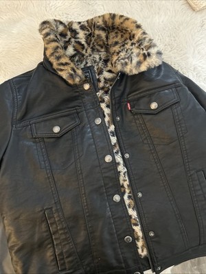 levi strauss co women's leather jacket