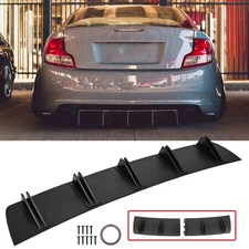 For Scion tC 05-16 Rear Bumper Diffuser Spoiler 10 Shark Fins Trim Splitter Wing