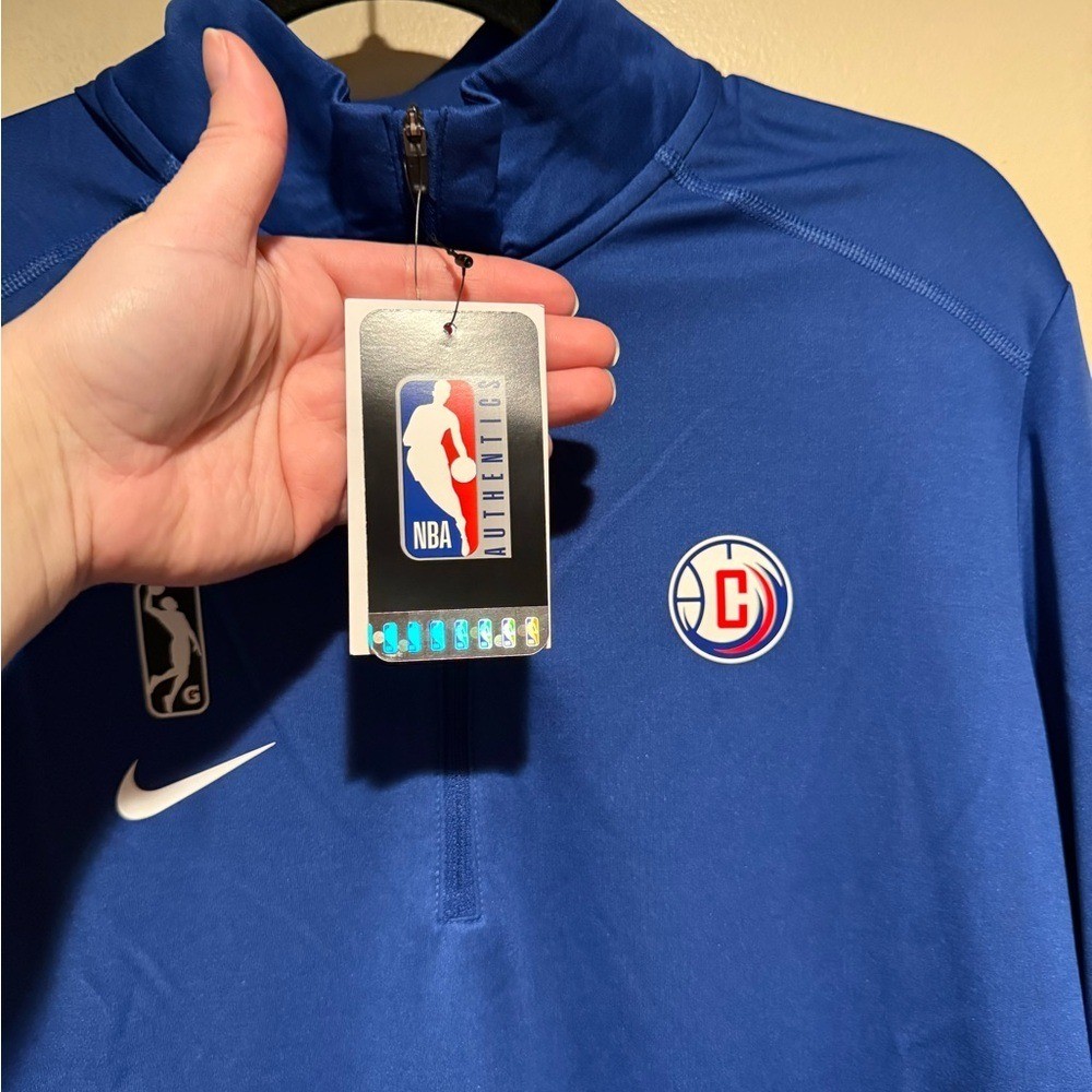NWT Nike Dri-fit quarter zip pullover long sleeve LA CLIPPERS G LEAGUE men's thumbnail 4