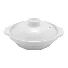 J-kitchens Kasho No. 6 Shallow Earthenware Pot 18.9cm for Direct Heat Serves 1-2