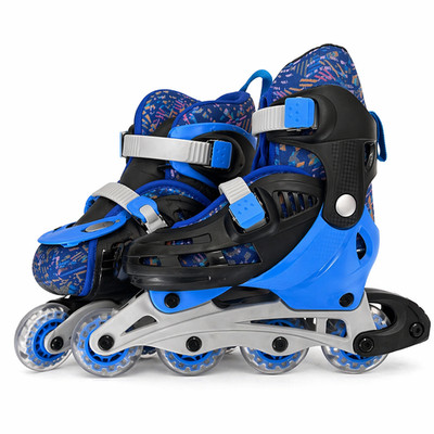 Kinder Inline Skates verstellbar Inliner Jungen Mädchen Größe S 32-35 M 36-39