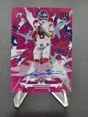 2025 Topps Resurgence Football JAXSON DART RC AUTO # /299 Giants
