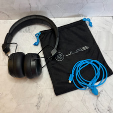 JLab Studio ANC On-Ear Wireless Bluetooth Headphones Bag and Cords EUC
