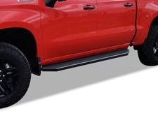 APS Black Running Boards Fit 19-26 Chevy Silverado GMC Sierra Crew Cab