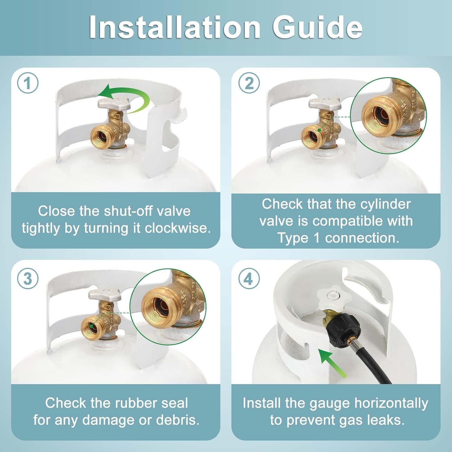 6 Ft Propane Adapter Hose 1lb to 20lb Converter Replacement for Tank Connects