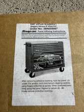 Snapon Tool Box Plaques Baggsy Navara Limited Edition