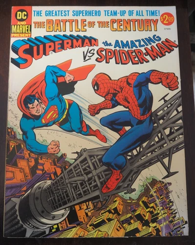 The Battle Of The Century Superman Vs The Amazing Spiderman 1976 Oversized Comic