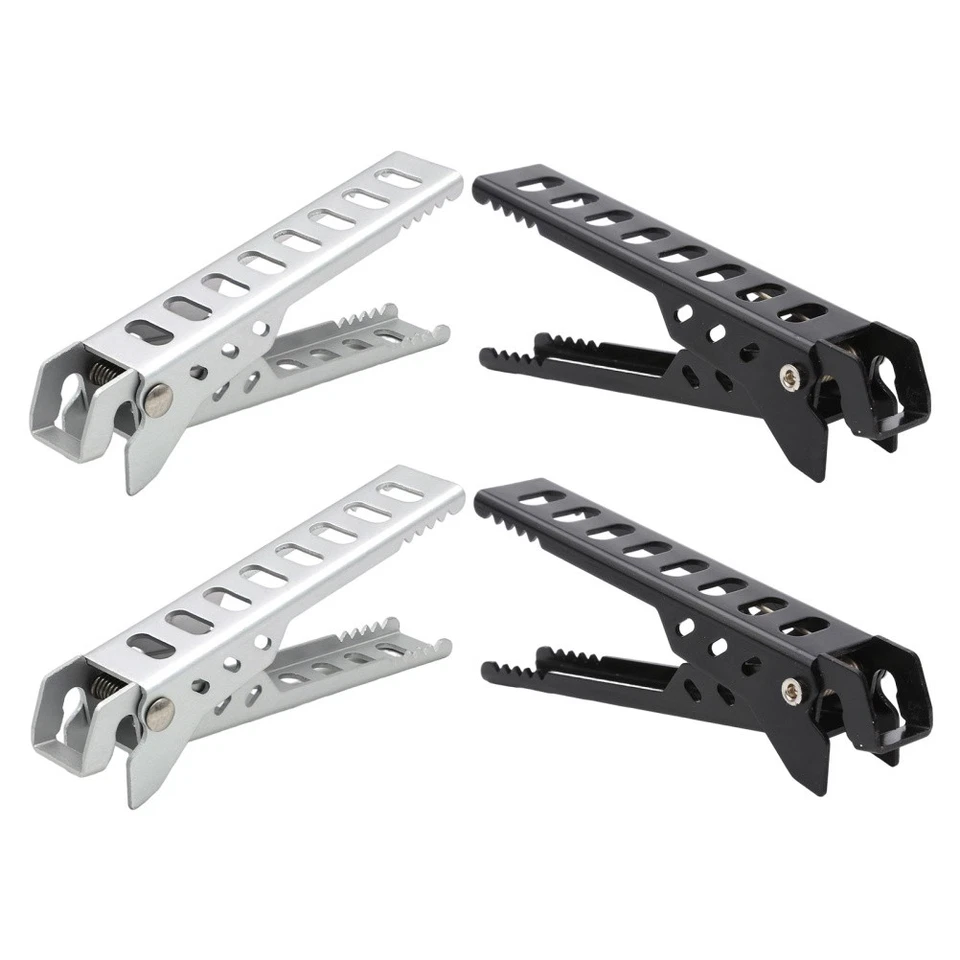  Pinzas de comida para plato caliente con pinza para sartén de pizza de 4 piezas para cocinar espátulas Foto 4 de 4