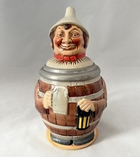 Character Stein Reinhold Merkelbach West Germany Barrel Man Funnel Hat #4127 8”