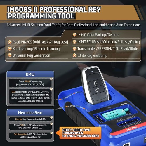 Autel MaxiIM IM608 II IMMO Key Programming Diagnostic Scanner Tool & IMKPA - Bild 11 von 22