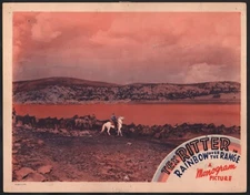 Tex Ritter  Rainbow over the Range Western Movie Lobby Card 1940 Monogram