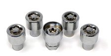 Chrome 12mm X 1.25 Mag Wheel Lock Set 4 Pack For Nissan Subaru Infiniti 12x1.25