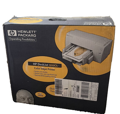 Vintage HP DeskJet 610CL Inkjet Color Printer NIB