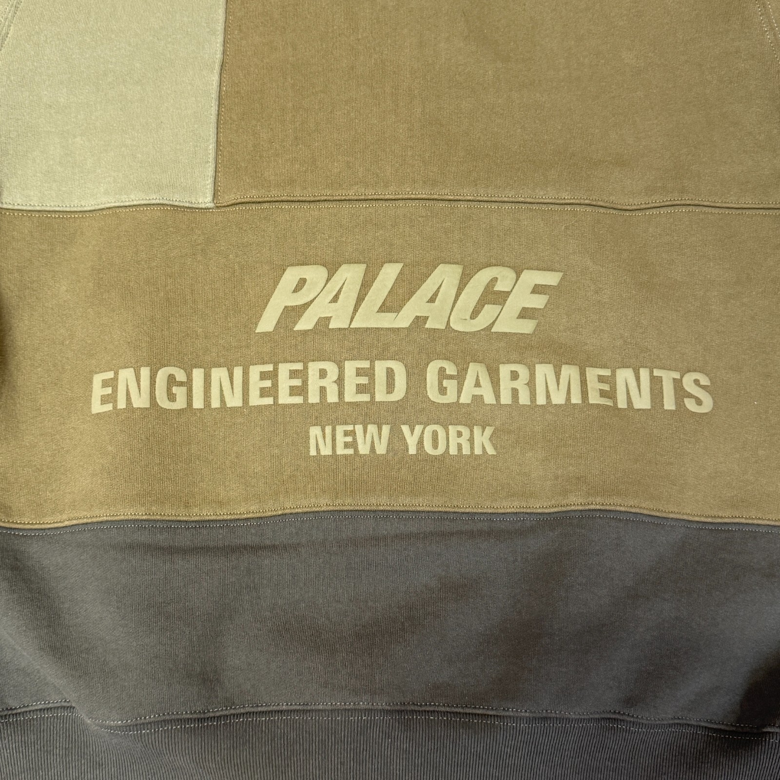 Palace Engineered Garments Patchwork Zip Hood Oli… - image 7
