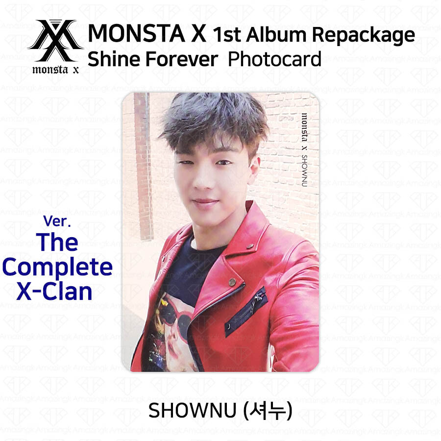 MONSTA X Shine Forever Official Photo card KPOP K-POP SHOWNU MONSTA X Shine Forever Official Photo card KPOP K-POP SHOWNU