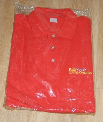 Ancien POLO KODAK Express rouge - Vintage 80' - Taille L - 100% Coton - NEUF - Photo 1/2