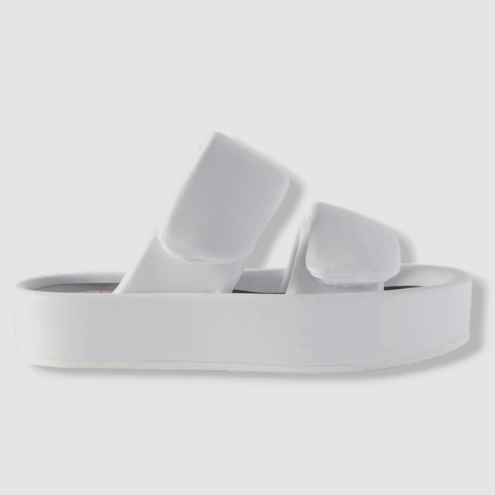 VANS Sandali da donna bianchi imbottiti in pelle Dries Van Noten $740 taglia EU36 5 US6 5