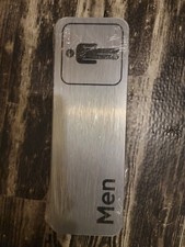 Stainless steel men women bathroom sign With Sticky On Back